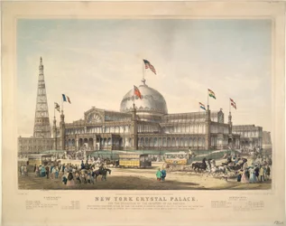 New Yorker Kristallpalast: Für die Ausstellung der Industrie aller Nationen.