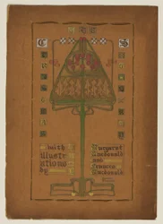 Titelseite für "Die Weihnachtsgeschichte", 1895-96