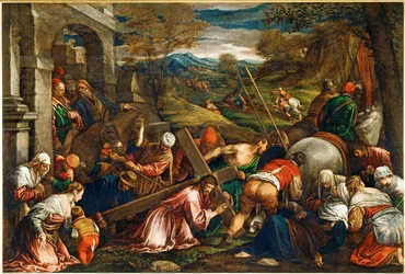 Der Aufstieg nach Golgatha - Jesus Christus trägt das Kreuz