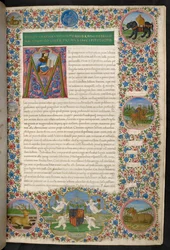 Initiale M, mit einem Porträt von Livius, aus Livius