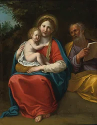Die Heilige Familie in einer Landschaft