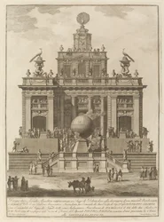 Ein Ort der Freude mit einem Luftballon, für das Chinea-Festival, 1785
