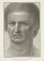 Gesicht eines Mannes, Vorderansicht