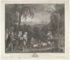 Abreise von Abraham und Lot aus Ägypten