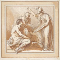 Merkur, Minerva und Paris
