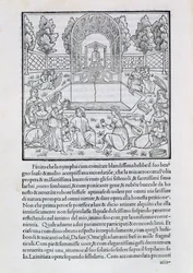Nymphen mit dem Liebhaber von Polia, Illustration aus einer Kopie von 