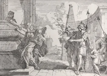 Das Opfer der Polyxena, aus Bacchanals und Geschichten