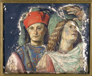 Zwei Männerköpfe, um 1500, Pinacoteca Nazionale di Bologna