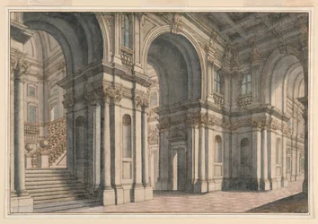 Bühnenbild: Palastinterieur