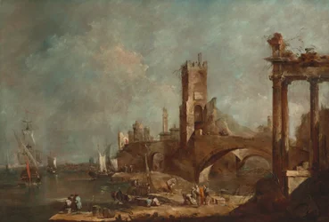 Capriccio eines Hafens, ca. 1760-1770