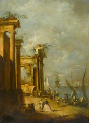 Römische Ruinen nahe der Lagune, ca. 1765-1775