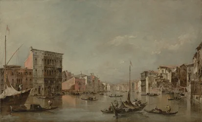Der Canal Grande in Venedig mit Palazzo Bembo