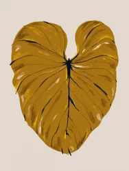Goldenes Botanisches Blatt
