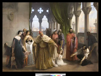 Das letzte Treffen zwischen Jacopo Foscari und seiner Familie vor dem Exil
