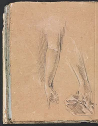 Verona Skizzenbuch: Arme und Hände mit Draperie Seite 78, 1760