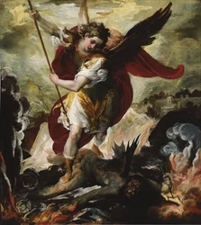 Sankt Michael besiegt Satan