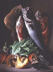 Stillleben mit Fisch