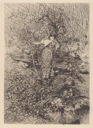 Hüterin der Truthähne [Gardeuse de dindons]