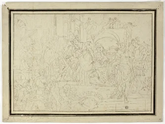 Herrscher empfängt Dame