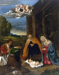 Die Geburt Christi mit Hirten