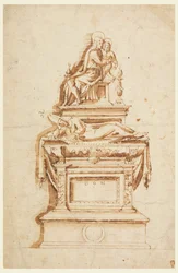 Entwurf für ein Grabdenkmal für einen Medici-Kardinal