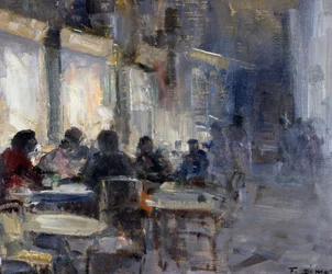 Schmidt Café bei Nacht