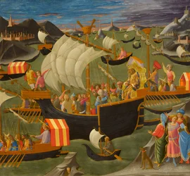 König Melchior segelt ins Heilige Land