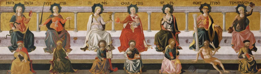 Die sieben Tugenden, um 1450