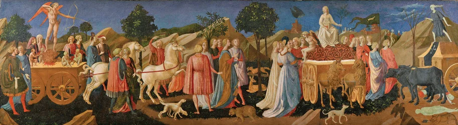 Die Triumphe der Liebe, der Keuschheit und des Todes, um 1450
