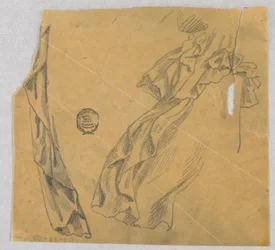 Studie von Draperie