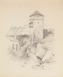 Turm in einem Dorf