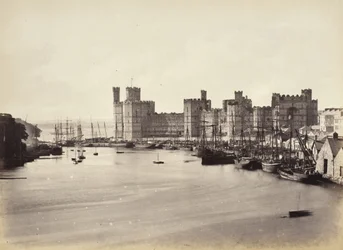 Burg Caernarfon und Flussmündung (578)