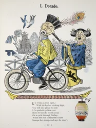 L Dorado, Illustration aus dem Struwwelpeter-Alphabet, Vers von Harold Begbie (1871–1929)