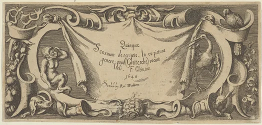 Titelblatt, aus Quinque Sensuum Five Senses, ca. 1655