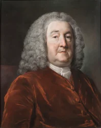 Porträt von Sir Edward Hulse, 1. Baronet, 1757