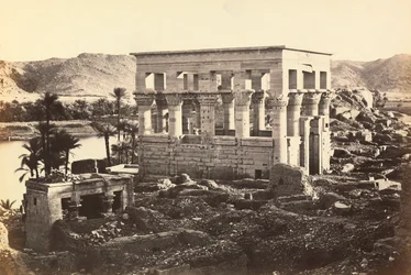 "Ägypten und Palästina": Pavillon des Trajan im monumentalen Komplex von Philae, Insel Agilkia, Umgebung von Assuan, Ägypten