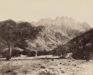 Berg Serbal, vom Wadi Feiran aus, Ägypten