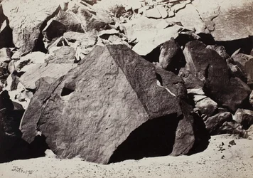 Sinaitische Inschriften in Wadee El-Mukattab, 1860