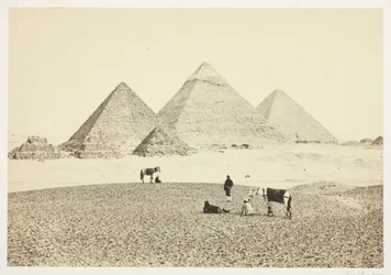 Die Pyramiden von El Geezeh, vom Südwesten