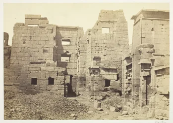 Der Tempelpalast, Medinet-Haboo, ca. 1857