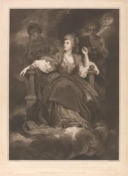 Mrs. Siddons in der Rolle der tragischen Muse