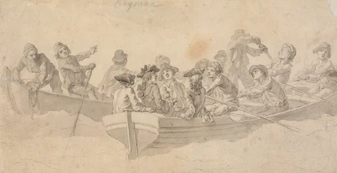 Figuren in Booten