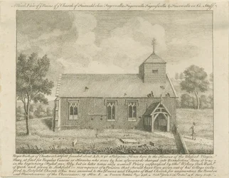 Abschiedskirche: Radierung, undatiert [1740]
