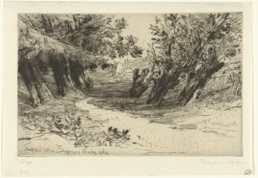 Pfad entlang des Wassers The lovers