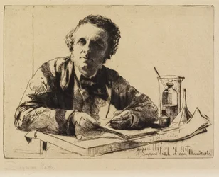 Porträt von Francis Seymour Haden (Nr. 2) (Während des Ätzens), 1862