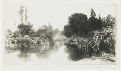 Shere Mill Pond (Die größere Platte), 1860