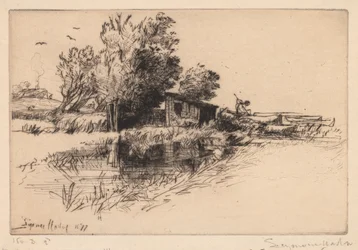 Das kleine Bootshaus, 1877