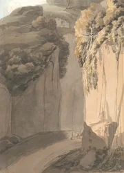 Eingang zur Grotte bei Posilippo, Neapel