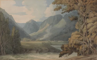 Ansicht von Eagle Crag und Rosthwaite in Borrowdale
