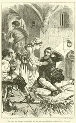 Sie fand ihn so tief schlafend, dass sie Schwierigkeiten hatte, ihn zu wecken